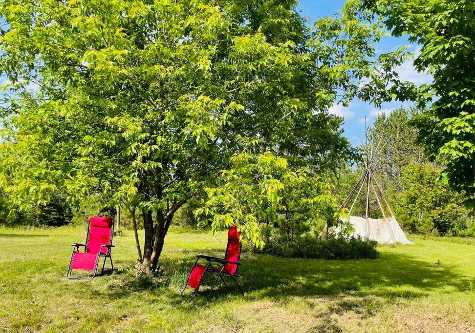 Chalets Nabu La Sacacomie - Riviere - Billard Saint-Alexis-des-Monts Exterior photo
