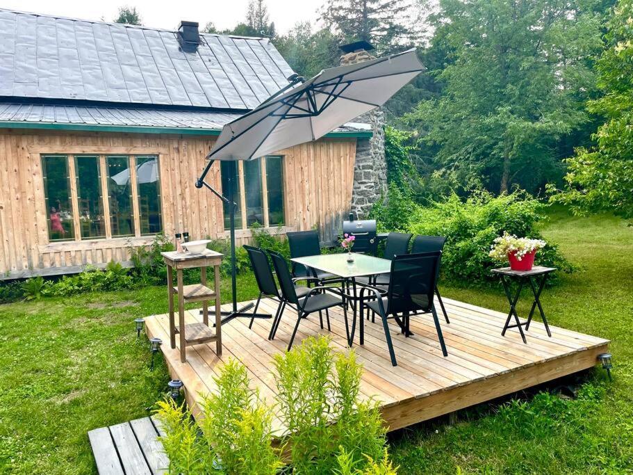 Chalets Nabu La Sacacomie - Riviere - Billard Saint-Alexis-des-Monts Exterior photo