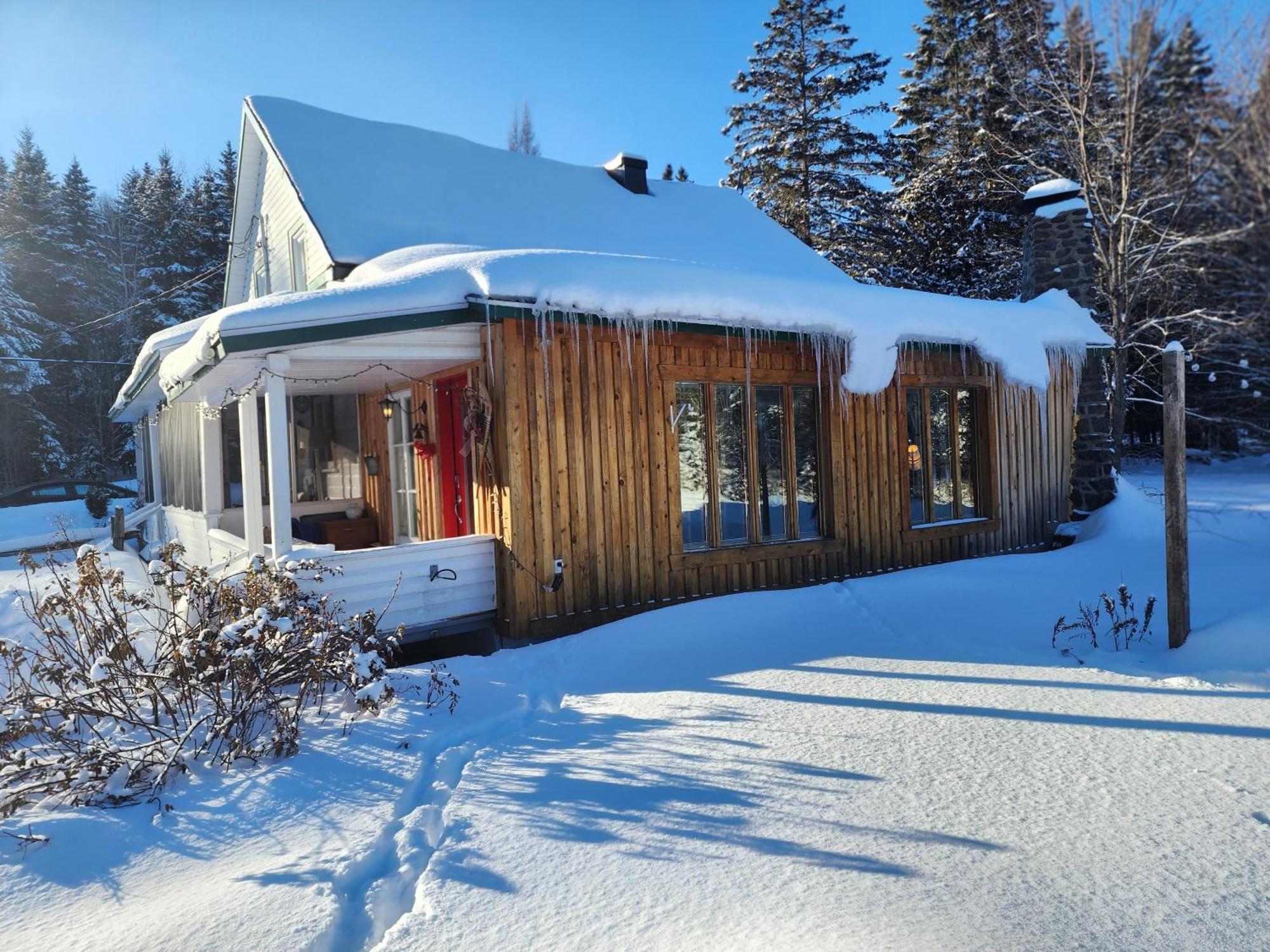Chalets Nabu La Sacacomie - Riviere - Billard Saint-Alexis-des-Monts Exterior photo