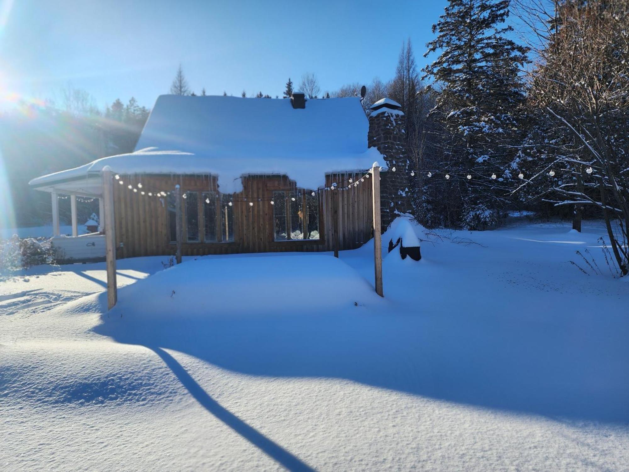 Chalets Nabu La Sacacomie - Riviere - Billard Saint-Alexis-des-Monts Exterior photo